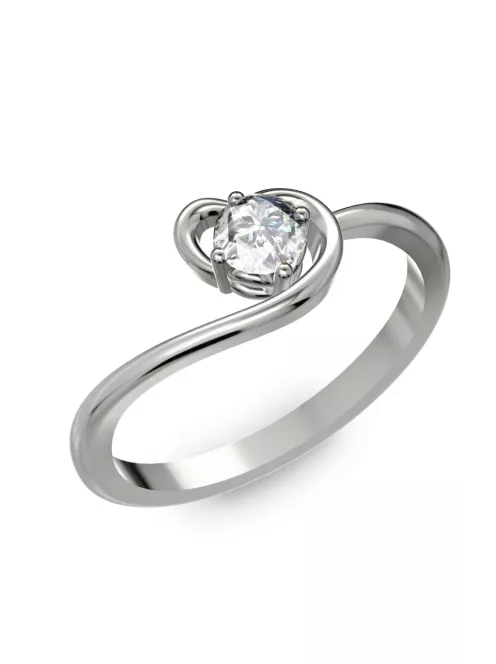 Gyűrűguru eljegyzési gyűrű 0,25ct I/SI gyémánttal BRK066 