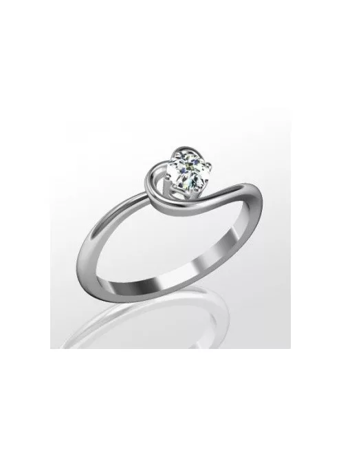 Gyűrűguru eljegyzési gyűrű 0,25ct I/SI gyémánttal BRK066 