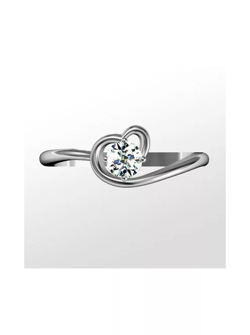 Gyűrűguru eljegyzési gyűrű 0,25ct I/SI gyémánttal BRK066 