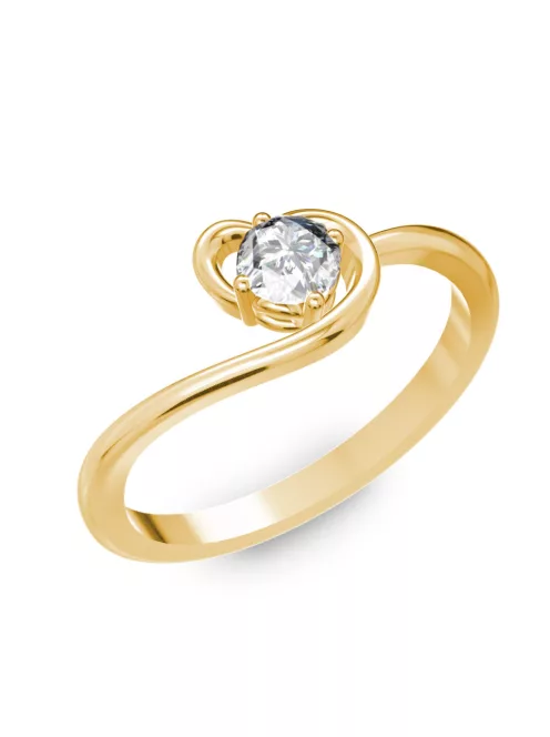 Gyűrűguru eljegyzési gyűrű 0,25ct szintetikus gyémánttal BRK066 