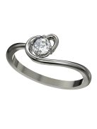 Gyűrűguru eljegyzési gyűrű 0,25ct szintetikus gyémánttal BRK066 