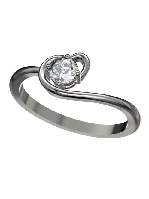 Gyűrűguru eljegyzési gyűrű 0,25ct szintetikus gyémánttal BRK066 