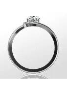 Gyűrűguru eljegyzési gyűrű 0,25ct szintetikus gyémánttal BRK066 