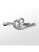 Gyűrűguru eljegyzési gyűrű 0,25ct szintetikus gyémánttal BRK066 