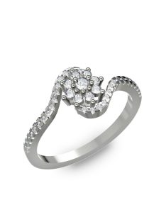   Gyűrűguru eljegyzési gyűrű 0,3ct szintetikus gyémánttal BRK073 