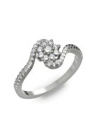 Gyűrűguru eljegyzési gyűrű 0,3ct H/SI gyémánttal BRK073 