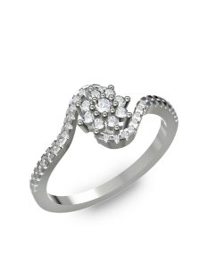   Gyűrűguru eljegyzési gyűrű 0,3ct H/SI gyémánttal BRK073 