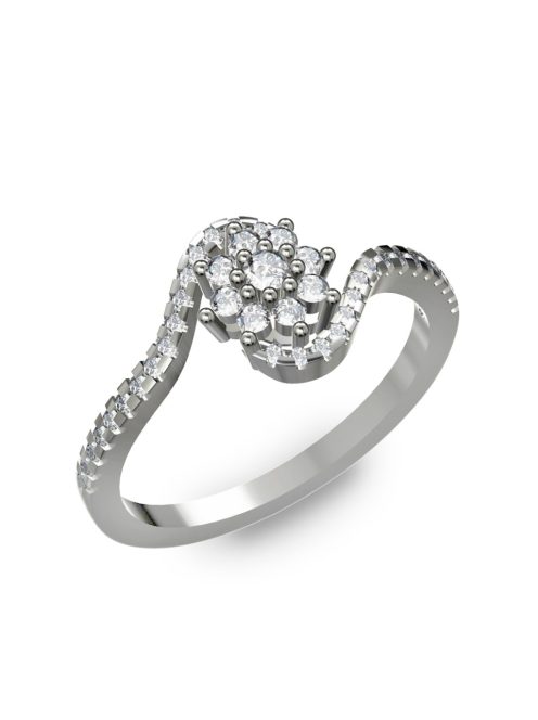 Gyűrűguru eljegyzési gyűrű 0,3ct H/SI gyémánttal BRK073 