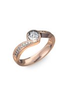 Gyűrűguru eljegyzési gyűrű 0,4ct szintetikus gyémánttal BRK077  