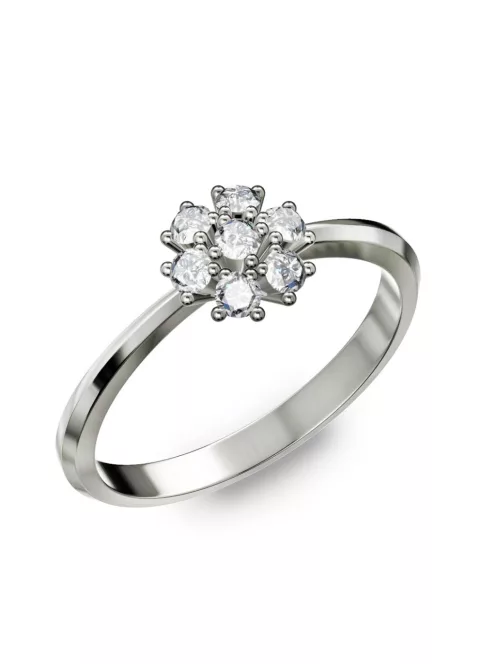 Gyűrűguru eljegyzési gyűrű 0,21ct szintetikus gyémánttal BRK079  