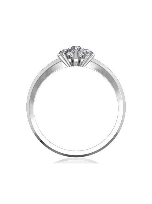 Gyűrűguru eljegyzési gyűrű 0,21ct szintetikus gyémánttal BRK079  