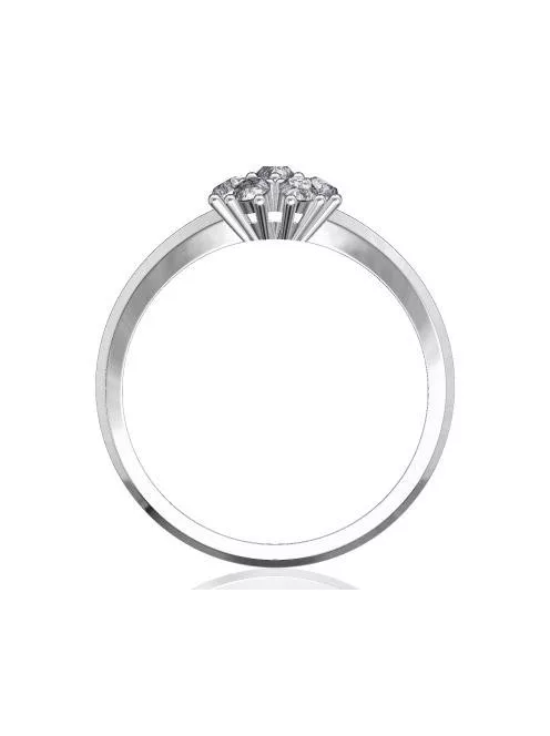 Gyűrűguru eljegyzési gyűrű 0,21ct szintetikus gyémánttal BRK079  