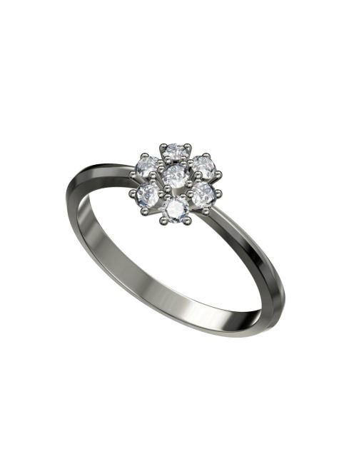 Gyűrűguru eljegyzési gyűrű 0,21ct szintetikus gyémánttal BRK079  