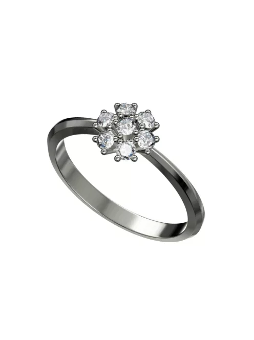Gyűrűguru eljegyzési gyűrű 0,21ct szintetikus gyémánttal BRK079  