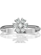 Gyűrűguru eljegyzési gyűrű 0,21ct szintetikus gyémánttal BRK079  