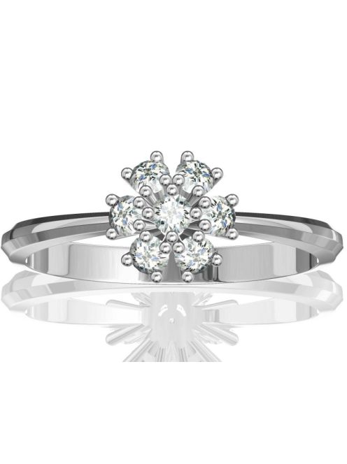 Gyűrűguru eljegyzési gyűrű 0,21ct szintetikus gyémánttal BRK079  