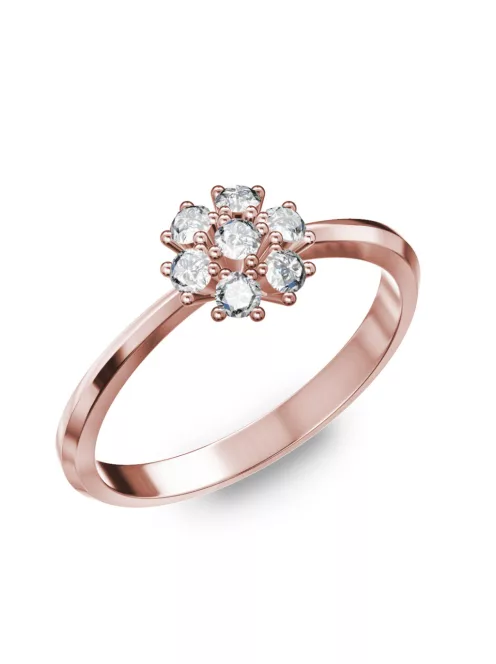 Gyűrűguru eljegyzési gyűrű 0,21ct I/SI gyémánttal BRK079  