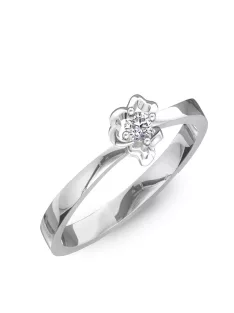   Gyűrűguru eljegyzési gyűrű 0.1ct szintetikus gyémánttal BRK083  