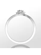 Gyűrűguru eljegyzési gyűrű 0.1ct szintetikus gyémánttal BRK083  