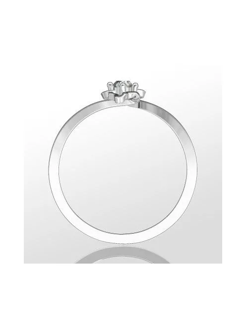 Gyűrűguru eljegyzési gyűrű 0.1ct szintetikus gyémánttal BRK083  