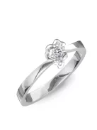 Gyűrűguru eljegyzési gyűrű 0.1ct I/SI gyémánttal BRK083  