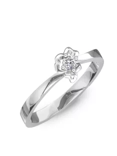   Gyűrűguru eljegyzési gyűrű 0.1ct I/SI gyémánttal BRK083  