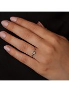 Gyűrűguru eljegyzési gyűrű 0.1ct H/SI gyémánttal BRK083  