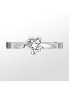 Gyűrűguru eljegyzési gyűrű 0.1ct H/SI gyémánttal BRK083  