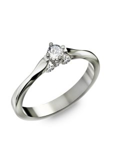   Gyűrűguru eljegyzési gyűrű 0.1ct szintetikus gyémánttal BRK085  