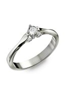 Gyűrűguru eljegyzési gyűrű 0.1ct H/SI gyémánttal BRK085  