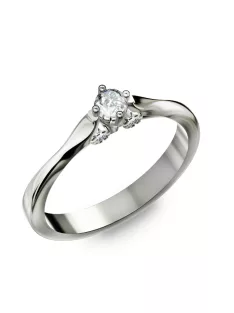   Gyűrűguru eljegyzési gyűrű 0.1ct I/SI gyémánttal BRK085  