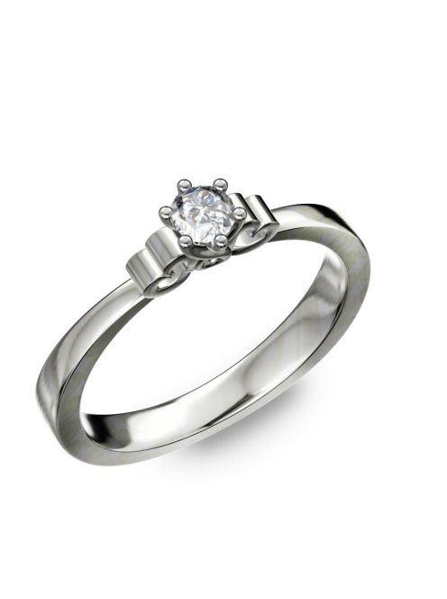 Gyűrűguru eljegyzési gyűrű 0,17ct szintetikus gyémánttal BRK086 
