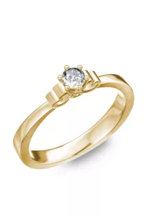   Gyűrűguru eljegyzési gyűrű 0,17ct szintetikus gyémánttal BRK086 