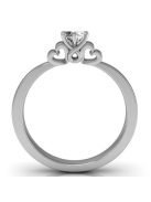 Gyűrűguru eljegyzési gyűrű 0,17ct szintetikus gyémánttal BRK086 