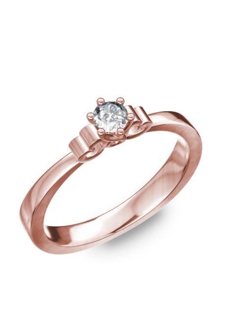 Gyűrűguru eljegyzési gyűrű 0,17ct H/SI gyémánttal BRK086 