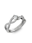 Gyűrűguru eljegyzési gyűrű 0,25ct H/SI gyémánttal BRK 090  