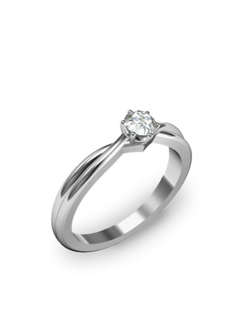 Gyűrűguru eljegyzési gyűrű 0,25ct H/SI gyémánttal BRK091 
