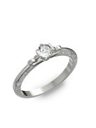 Gyűrűguru eljegyzési gyűrű 0,17ct szintetikus gyémánttal BRK097 