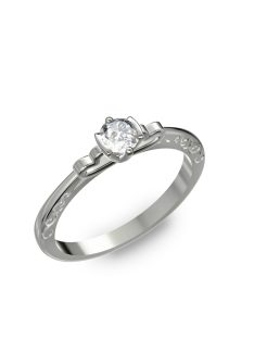   Gyűrűguru eljegyzési gyűrű 0,17ct szintetikus gyémánttal BRK097 