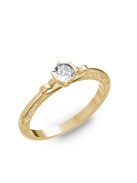 Gyűrűguru eljegyzési gyűrű 0,17ct szintetikus gyémánttal BRK097 