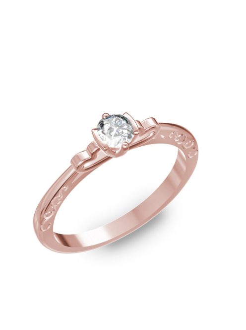 Gyűrűguru eljegyzési gyűrű 0,17ct szintetikus gyémánttal BRK097 