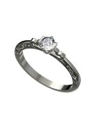 Gyűrűguru eljegyzési gyűrű 0,17ct szintetikus gyémánttal BRK097 