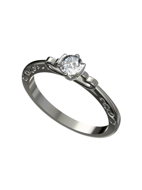 Gyűrűguru eljegyzési gyűrű 0,17ct szintetikus gyémánttal BRK097 