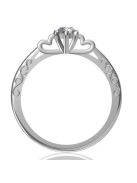 Gyűrűguru eljegyzési gyűrű 0,17ct szintetikus gyémánttal BRK097 