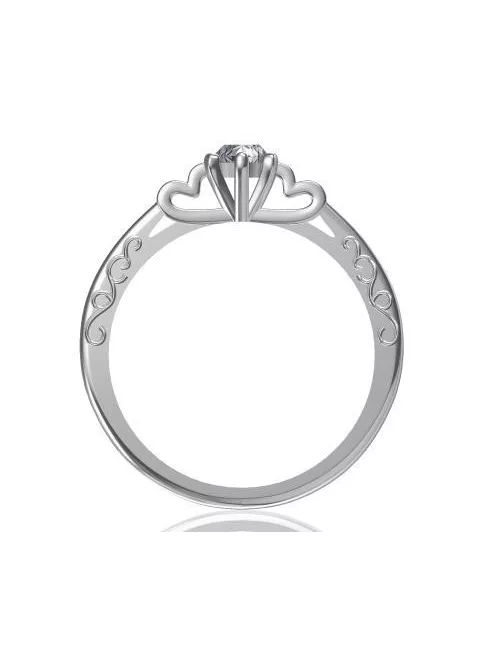 Gyűrűguru eljegyzési gyűrű 0,17ct szintetikus gyémánttal BRK097 