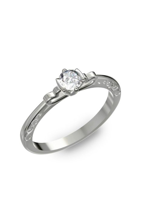 Gyűrűguru eljegyzési gyűrű 0,17ct H/SI gyémánttal BRK097 