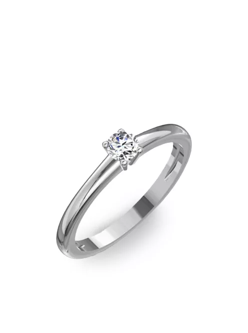 Gyűrűguru eljegyzési gyűrű 0.17ct szintetikus gyémánttal BRK098 