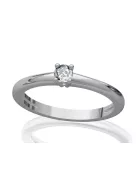 Gyűrűguru eljegyzési gyűrű 0.17ct szintetikus gyémánttal BRK098 