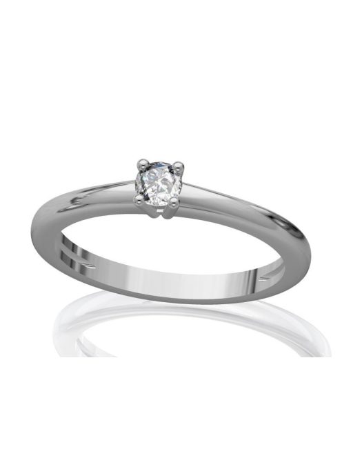 Gyűrűguru eljegyzési gyűrű 0.17ct szintetikus gyémánttal BRK098 