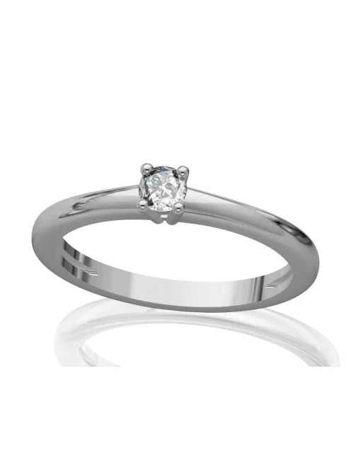 Gyűrűguru eljegyzési gyűrű 0.17ct szintetikus gyémánttal BRK098 